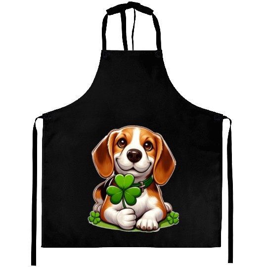 St. Patrick's Day Beagle Aprons