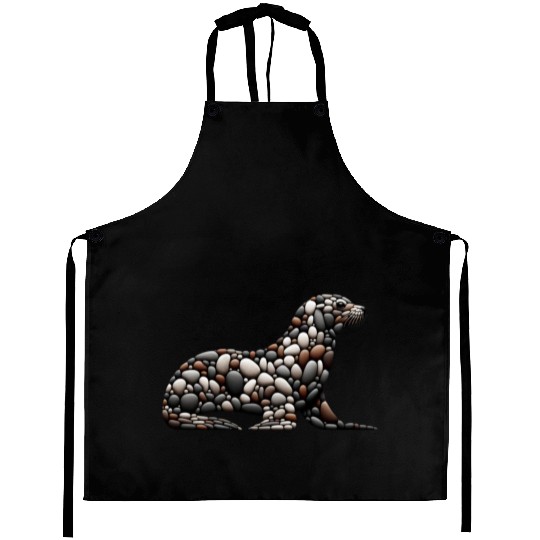 Pebble Seal Silhouette Aprons