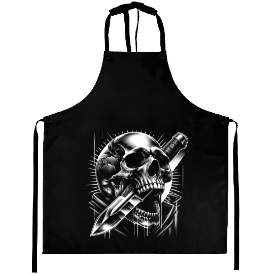 Radiant Edge: Skull with Combat Knife Aprons