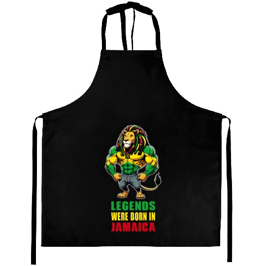 Jamaica lion reggae music Aprons