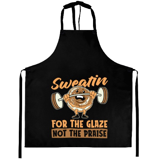 Fitness Donut Funny Donut Gym Aprons