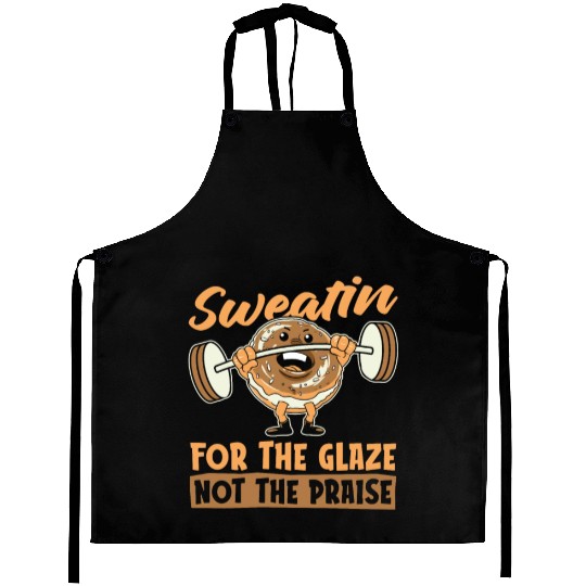 Fitness Donut Funny Donut Gym Aprons