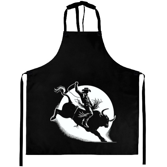 Rodeo Bull Riding Livestock Show Farmer Cattle Aprons