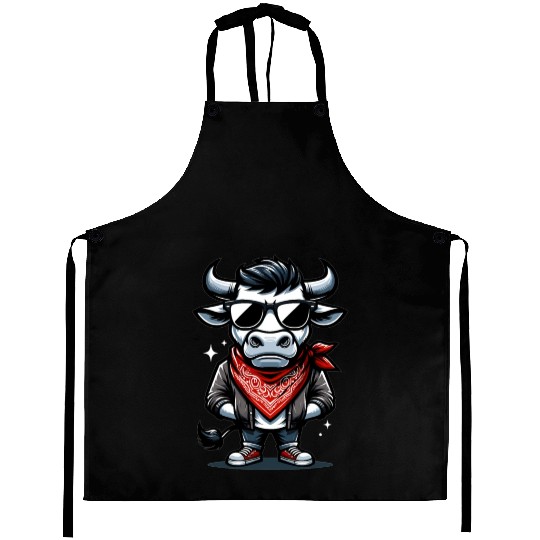 Rodeo Bull Riding Livestock Show Farmer Cattle Aprons