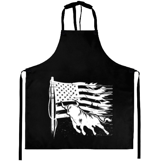Rodeo Bull Riding Livestock Show Farmer Cattle Aprons