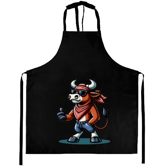 Rodeo Bull Riding Livestock Show Farmer Cattle Aprons
