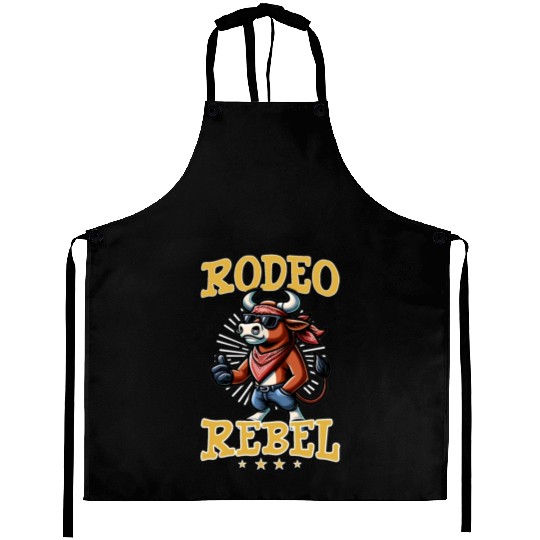 Rodeo Bull Riding Livestock Show Farmer Cattle Aprons
