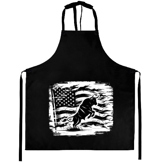 Rodeo Bull Riding Livestock Show Farmer Cattle Aprons