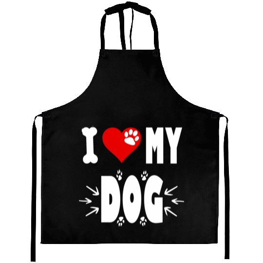 I Heart My Dog Aprons
