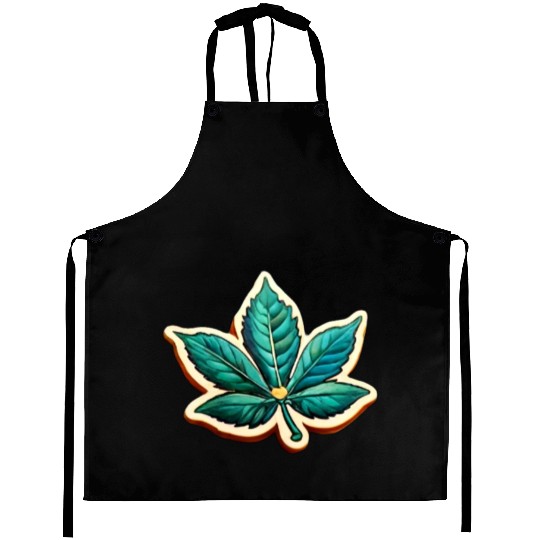 Marijuana Leaf Aprons