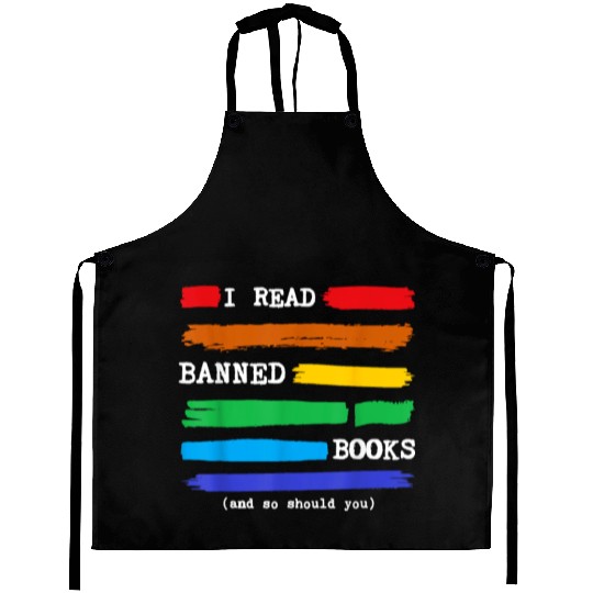 I Read Banned Books Colorful 2023 National Libr Aprons