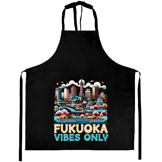 Fukuoka Japan Country Travel Vacation Japanese Aprons