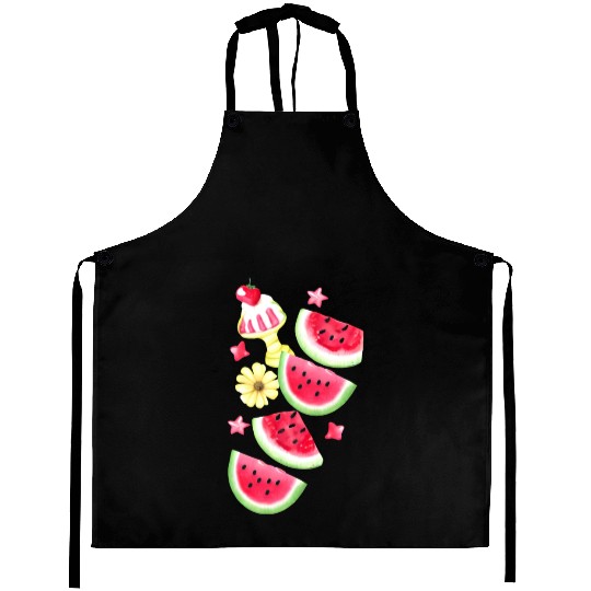 Watermelon Sweet Summer Treat Design Aprons