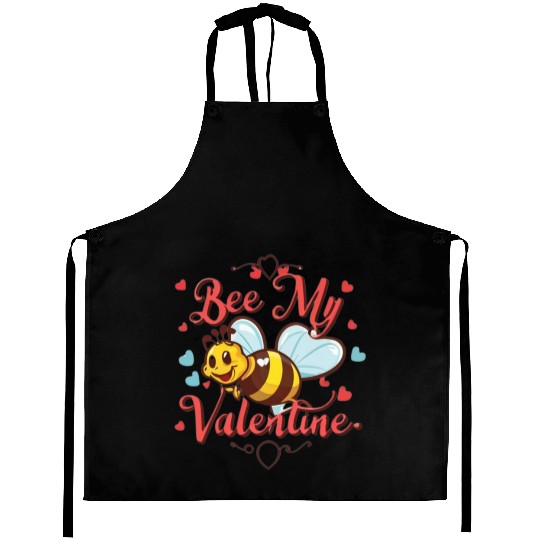 Bee My Valentine Aprons