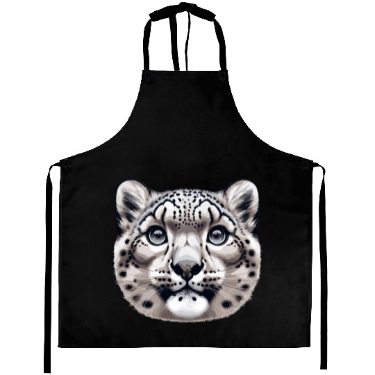 Snow Leopard Leopard White Leopard Aprons
