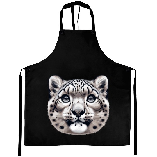Snow Leopard Leopard White Leopard Aprons