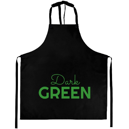 dark green color Aprons