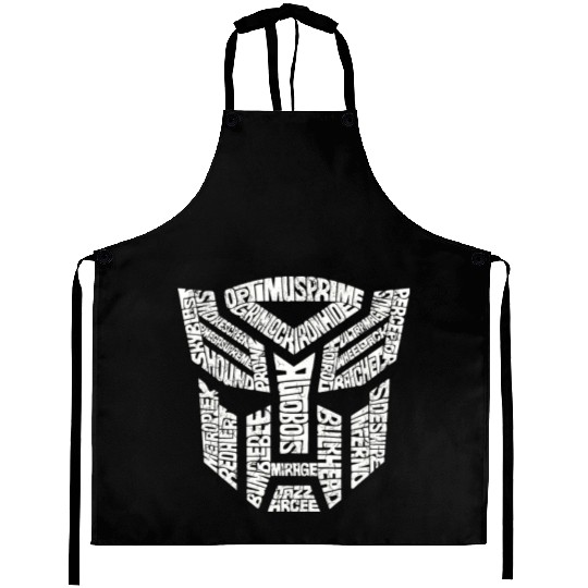 Trans formers Autobots Comics Typography Aprons