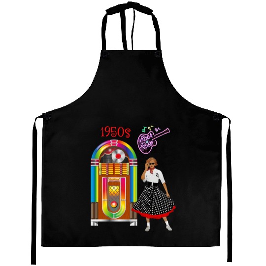 Rock and Roll Vintage Jukebox Aprons