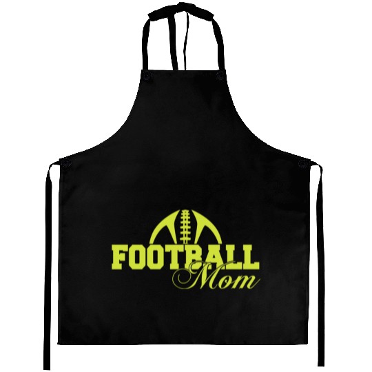 Yellow Football Mom Passion Is Gift Cool Aprons