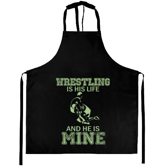 Wrestling Mom Passion Is Gift Mine Aprons