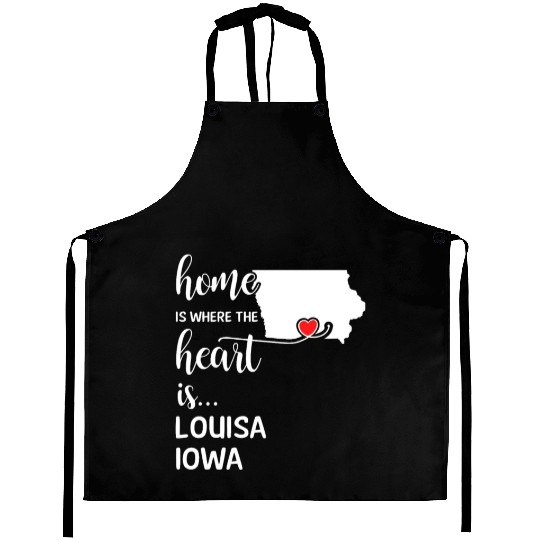 Louisa County Iowa Is Where My Heart Is Gift Aprons