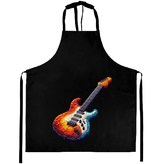 Pixel Guitar Aprons
