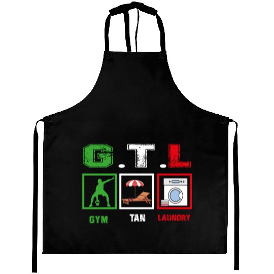 Gym Tan Laundry GTL New Italian Flag apparel Aprons