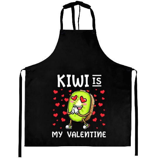 Kiwi Is My Valentine Fruit Valentines Day Aprons