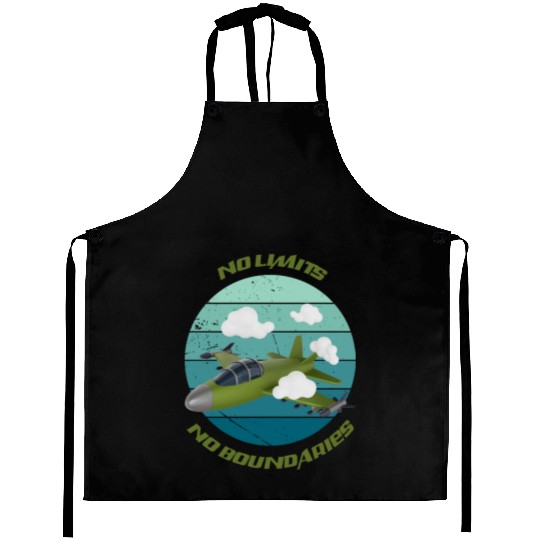 No Limits No Boundaries Jet Design Aprons