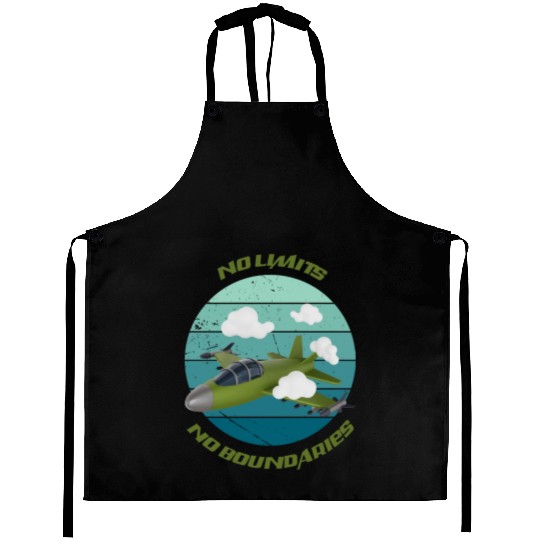 No Limits No Boundaries Jet Design Aprons