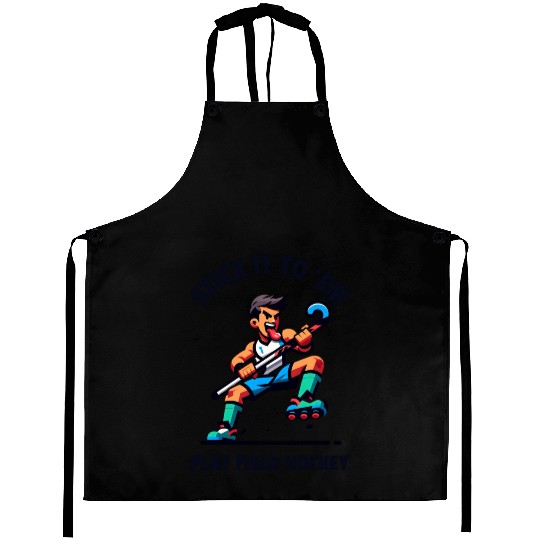 Dynamic Field Hockey Player Design Aprons