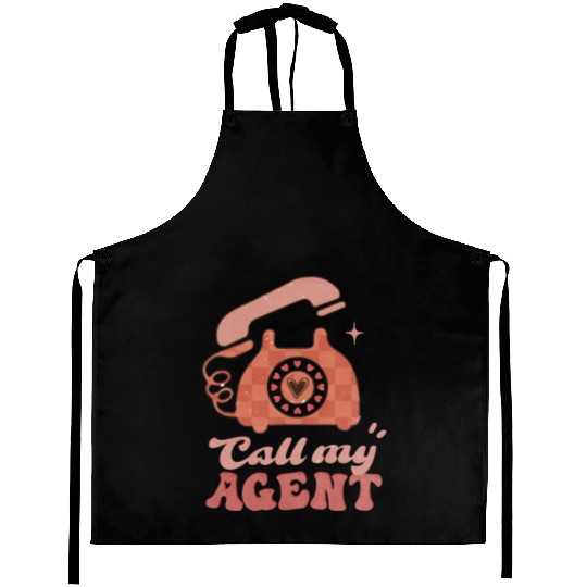 Call My Agent Funny Valentine's Day Aprons