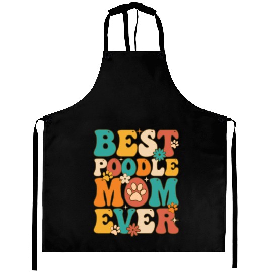 Groovy Female Dog Lover Dog Mom Aprons