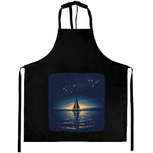 Starry Night Sailing Catamaran Aprons
