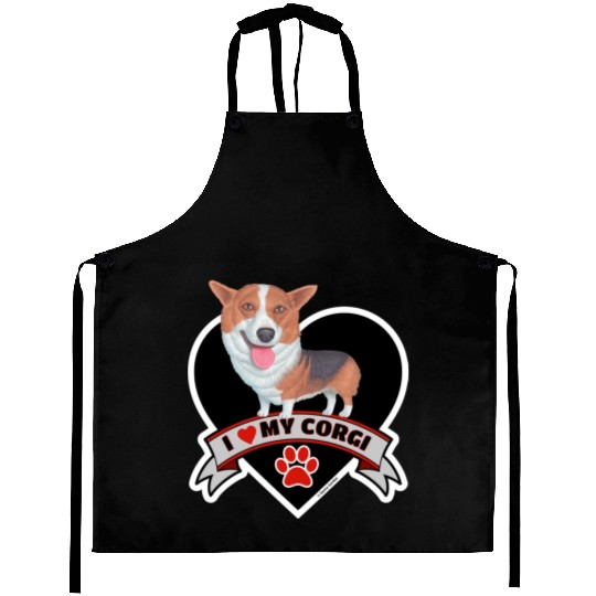 I love my cute Corgi Aprons