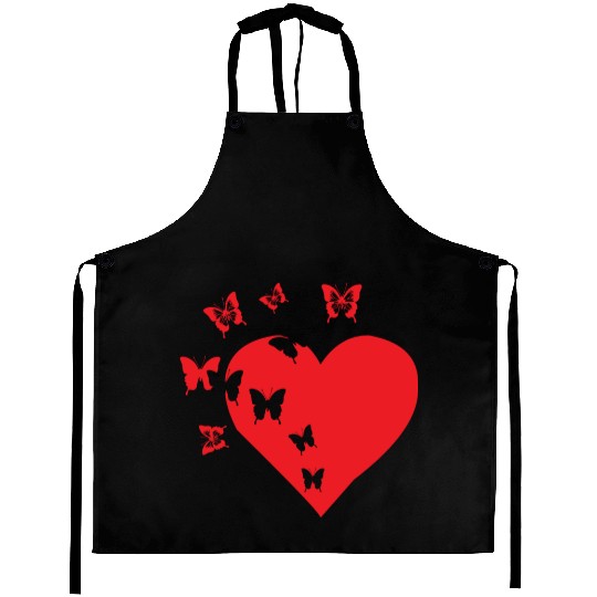 Butterfly Heart Bundle Aprons