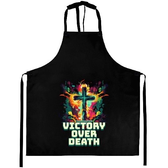 VICTORY OVER DEATH Easter Design Aprons