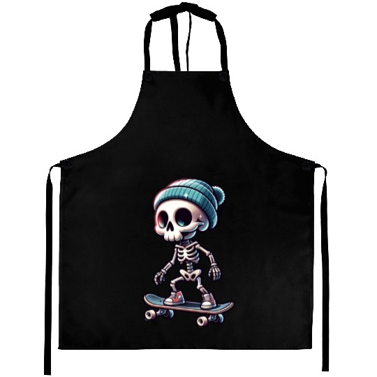 Skeleton Skater Street Skating Aprons