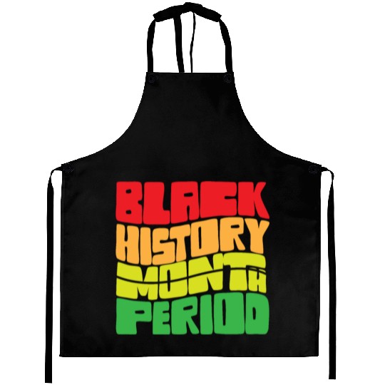 Black History Month Period African American Pride Aprons