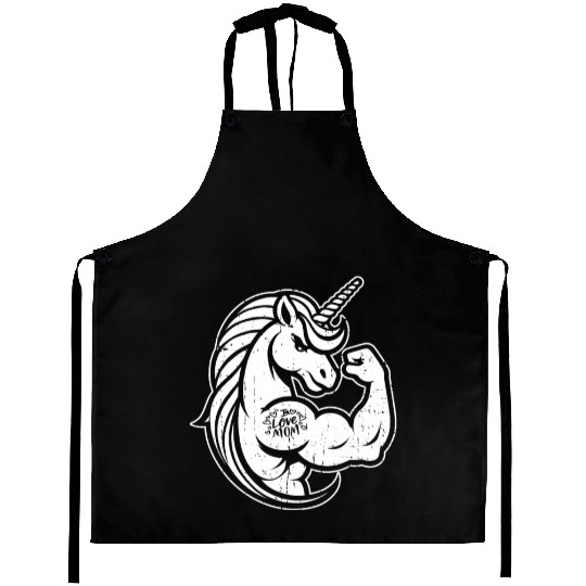 Unicorn I Love Mom Aprons