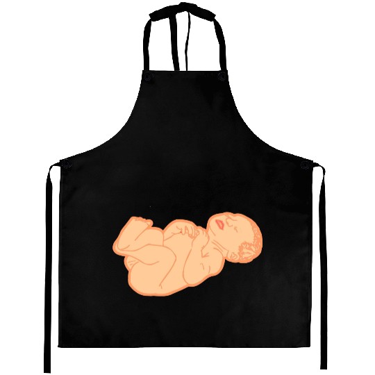 Newborn baby white skin color Aprons