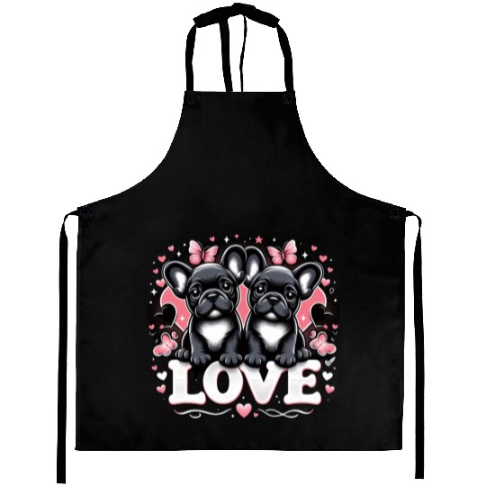 French bulldogs Aprons