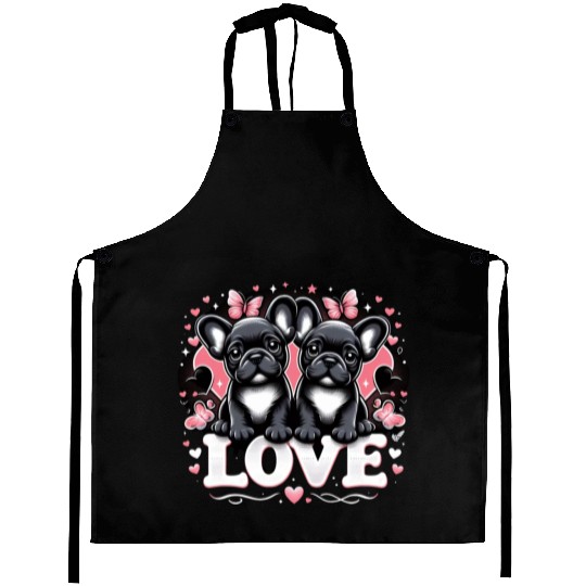 French bulldogs Aprons