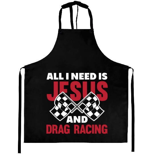Funny Drag Race Drag Racing Gift Aprons