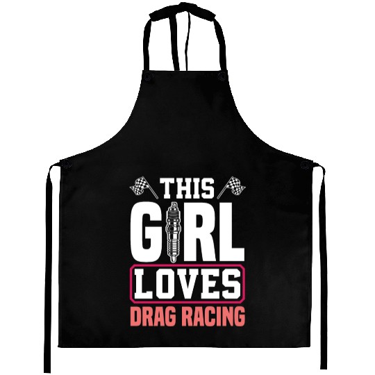 Funny Drag Race Drag Racing Gift Aprons