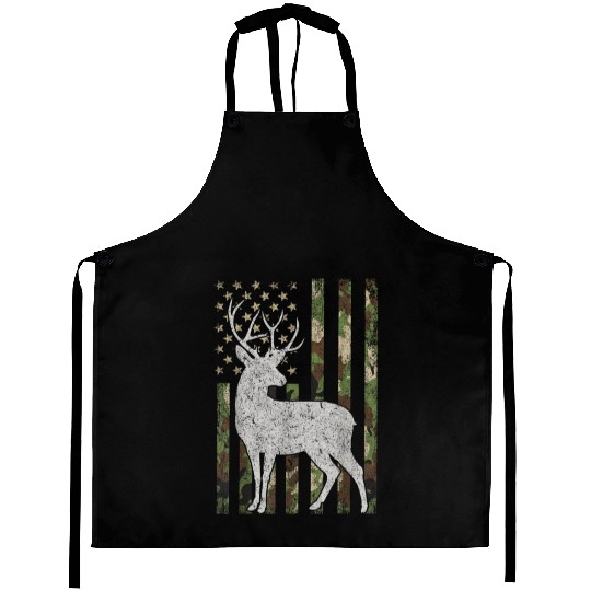 Camo USA Flag Deer Elk Aprons