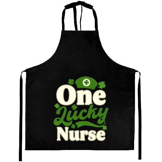 St Patricks Day Nurse One Lucky Nurse Aprons