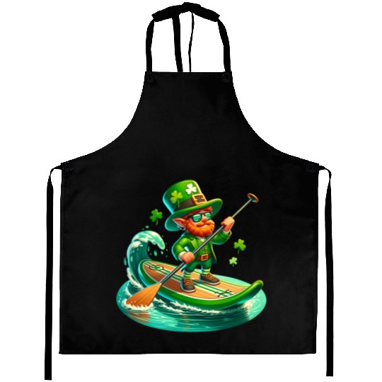 St. Patrick's Day Paddle Boarding Aprons