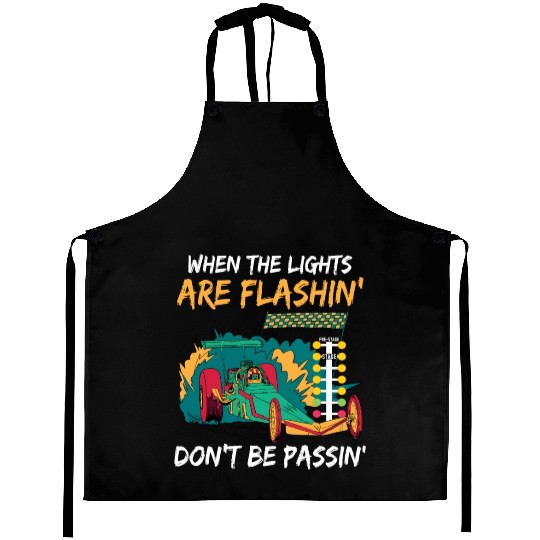 Drag Racing Funny Dragster Aprons